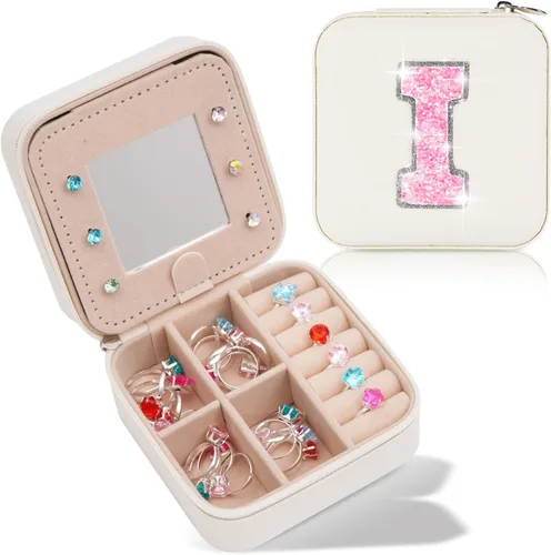 Miniatura 93 de Uygafly Joyero de viaje – Joyero personalizado para mujeres, pequeño organizador de joyas, bonitos organizadores de joyas y estética