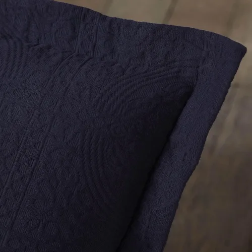 Miniatura 4 de Superior Juego de colcha de algodón con diseño de flor de lis, mantas cálidas, ropa de cama para todas las estaciones, decoración de dormitorio