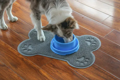 Miniatura 3 de Petlike Tapete de alimentación para mascotas para perros y gatos grandes, antideslizante e impermeable, tapete grande para alimentos y agua, fácil