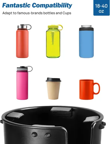 Miniatura 5 de JOYTUTUS - Portavasos para automóvil, expansor estable mejorado, tamaño grande con capacidad para vasos, botellas y tazones de 18 a 40 onzas, se