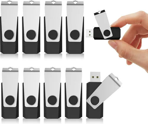 Miniatura 12 de KEXIN Unidad flash de 128 GB, paquete de 5 unidades USB 2.0 USB 2.0, memoria USB, color negro