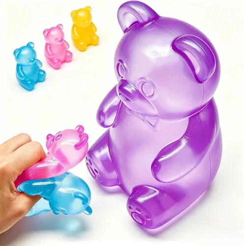 Miniatura 11 de Juguetes para ansiedad, pelotas antiestrés para niños y adultos, cambian de color con el sol, bola de masa de tiro lento, juguetes para ansiedad