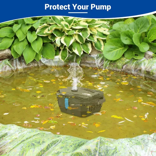 Miniatura 4 de NFESOLAR Filtro de estanque pequeño para estanques al aire libre, tanque de peces de 50 a 600 galones, caja de filtro protege la bomba sumergible