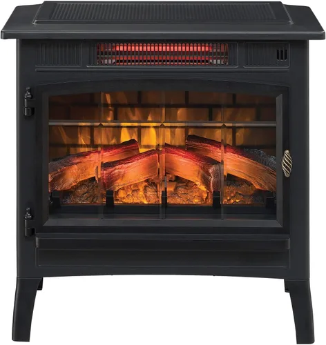 Miniatura 4 de Duraflame DFI-5010 - Estufa infrarroja en 3D para chimenea eléctrica con control remoto
