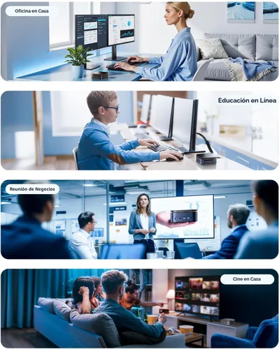 Miniatura 9 de KAMRUI Mini PC Pinova P1, AMD Ryzen 4300U (Beats i3-10110U/3500U), 16 GB RAM 256 GB SSD, mini computadora de escritorio triple 4K, USB-C, WiFi