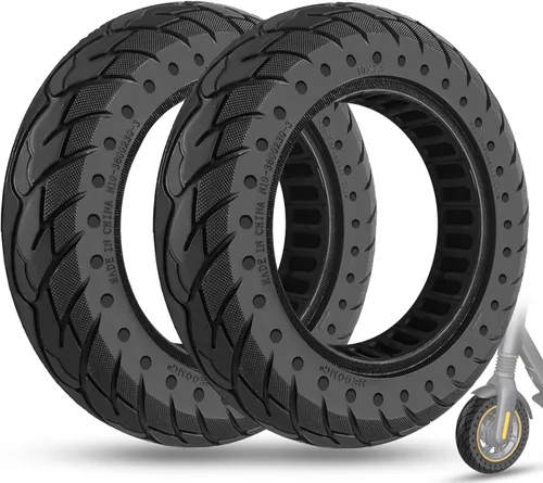 Miniatura 9 de 10 x 2.5 Pulgadas Neumático para Patinete Eléctrico Neumático Sólido 60/70-6.5 Ajuste para Ninebot Max G30P G30LP~Gotrax G5 G6~Hiboy Max 3~Hover 1