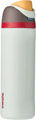 Miniatura 25 de Owala FreeSip - Botella de agua aislada de acero inoxidable con popote, botella de agua deportiva sin BPA, ideal para viajes, 32 onzas, verde putting