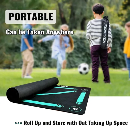Miniatura 5 de Soccer Training Equipment,Soccer Training Mat Improve Strength,Agility and Coordination,Anti-Slip Silent Absorption Soccer Footwork Training