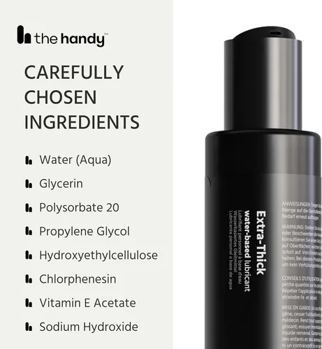 Miniatura 9 de El lubricante a base de agua HANDY Extra Grueso para hombres, mujeres y parejas - 3.0 fl Oz / 89 mL - Accesorio sensual