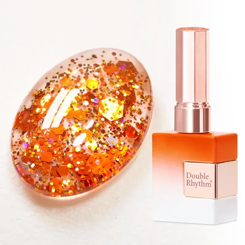 Miniatura 62 de Double Rhythm Esmalte de gel con purpurina de nieve de 0.5 fl oz, color holográfico reflectante para arte de uñas, salón de manicura y bricolaje