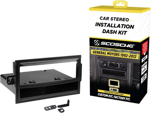 Scosche GM1583B - Kit de tablero DIN individual compatible con vehículos seleccionados Buick, Cadillac, Chevrolet, GMC, Oldsmobile y Pontiac