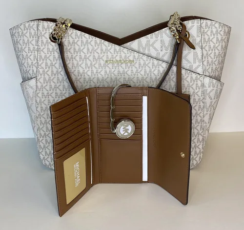 Miniatura 3 de Michael Kors MICHAEL Michael Kors Jet Set - Cartera de viaje con cadena grande para el hombro, bolsa de viaje triple