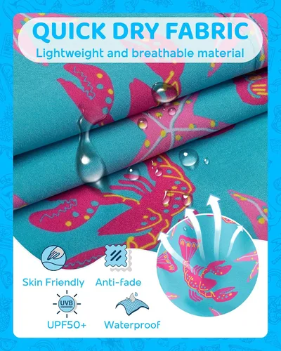 Miniatura 4 de maamgic Traje de baño para niños con forro de compresión, elástico en 4 direcciones, secado rápido, pantalones cortos de natación para niños pequeños