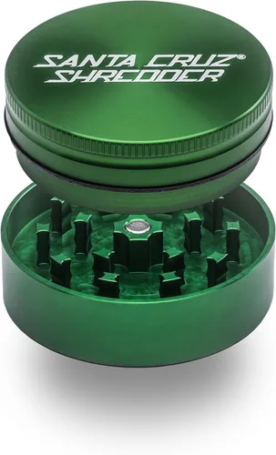 Miniatura 11 de Santa Cruz Shredder Molinillo de hierbas de metal con parte superior moleteada para un agarre más fuerte, 2 piezas de 2.2 pulgadas (negro)