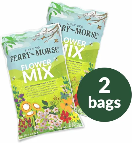 Miniatura 2 de Ferry-Morse Semillas a granel, bolsa de 1 lb cada una EcoEase Microtréboles y Festuca Mezcla de semillas de hierba de cobertura del suelo de bajo