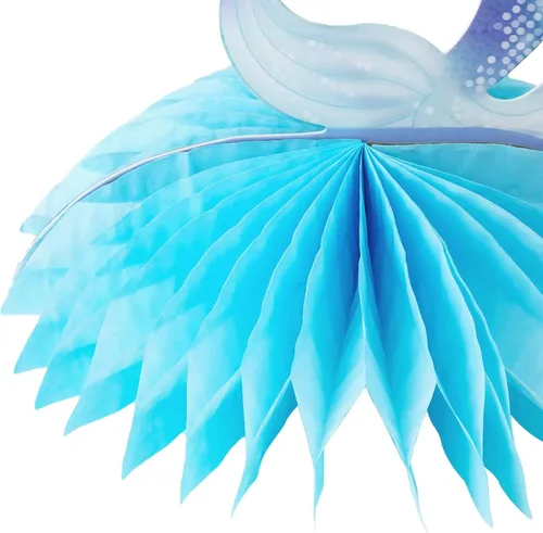 Miniatura 3 de Decor365 Centro de mesa de sirena rosa y azul debajo del mar, decoración de cumpleaños para niñas, coral océano, temática de sirena, suministros