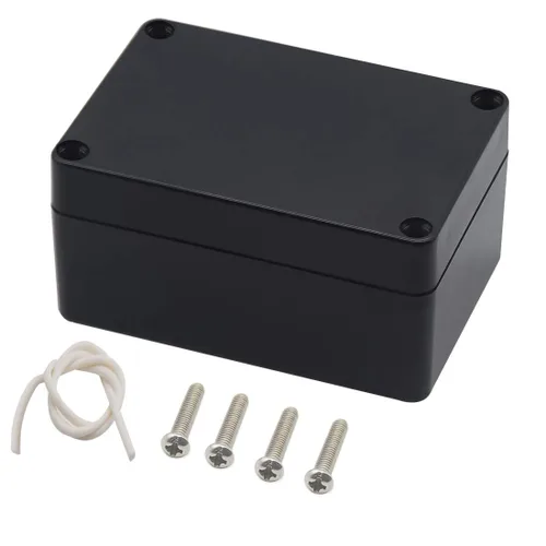 Miniatura 12 de Caja de conexiones, Caja de proyectos Zulkit IP65 impermeable para exterior cajas de plástico ABS Cajas eléctricas electrónicas negras 10.4 x 7.2 x