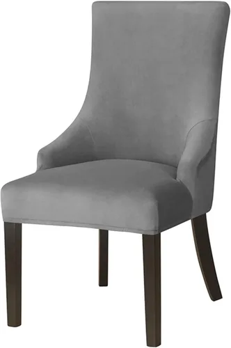Miniatura 10 de N/A Funda elástica de terciopelo para silla con respaldo de ala, sin brazos, reutilizable, funda para silla lateral con respaldo de ala, fundas
