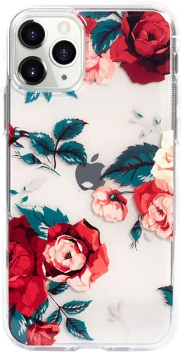Miniatura 4 de Funda de flores para iPhone 11 Pro (5.8 pulgadas), patrón floral transparente y delgado, diseño femenino ultrafino, a prueba de golpes, parte