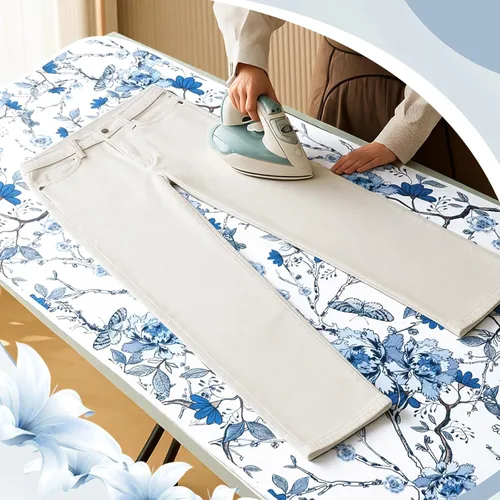 Miniatura 6 de 1 tapete de planchado de 48 x 28 pulgadas para mesa, plancha en cualquier lugar, almohadilla de planchado portátil para presionar al vapor