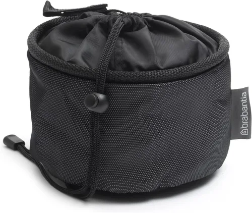 Miniatura 2 de Brabantia Bolsa de almacenamiento compacta con lazo para colgar y cordón de cierre (negro mate) organizador de ahorro de espacio para alfileres