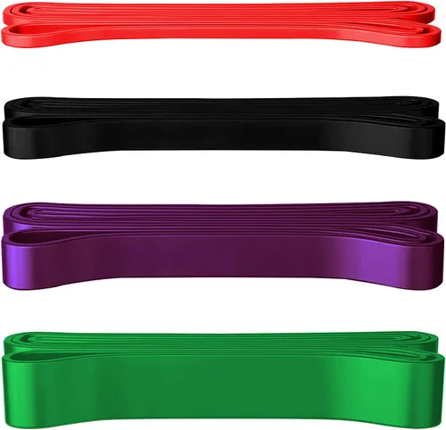 DASKING Bandas de resistencia de látex natural, bandas elásticas de fitness para estiramiento corporal, banda de asistencia para dominadas,