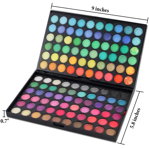 Miniatura 3 de Paleta de sombra de ojos de maquillaje de 120 colores natural nude mate brillo pigmento sombra de ojos paleta impermeable ahumado profesional kit