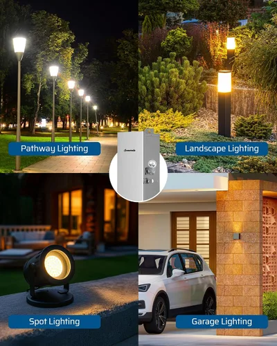 Miniatura 7 de DEWENWILS Sensor de atardecer a amanecer de 120 VCA, interruptor de sensor de luz, montaje giratorio, control de luz de fotocélula