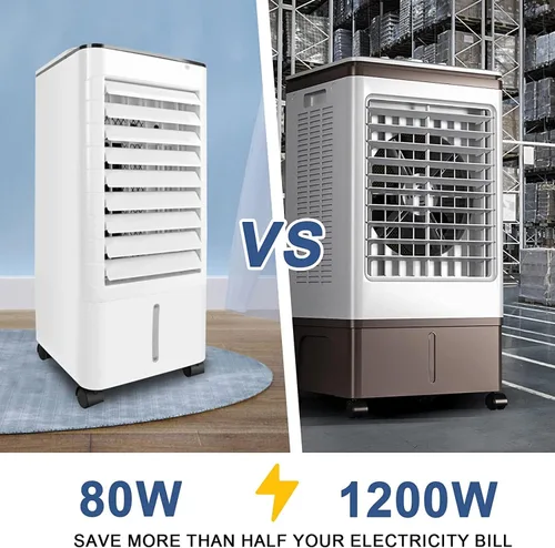 Miniatura 2 de Enfriador de aire evaporativo, aire acondicionado portátil 3 en 1 sin ventanas, enfriador de pantano de oscilación y humidificación, incluye