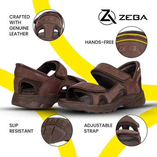 Miniatura 5 de Z Sandalias de cuero manos libres Zeba para hombre