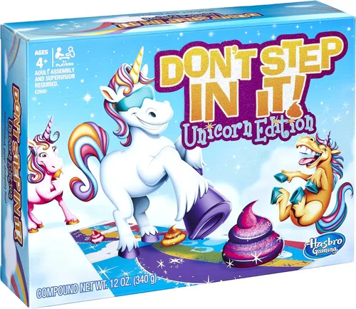 Miniatura 3 de Hasbro Gaming Don’t Step in It Game, Edición de unicornio (exclusivo de Amazon), para niños de 4 años en adelante