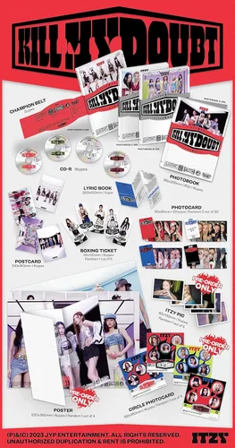 Miniatura 2 de ITZY KILL MY DOUBT 7º Contenido del mini álbum+POB+Tarjeta fotográfica+seguimiento sellado (set completo