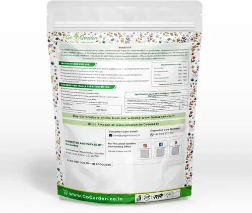 Miniatura 7 de Go Garden MKP (fosfato monotásico) NPK 00 52 34 Fertilizantes para plantas, jardín y todos los cultivos 900 G Nutrición en aerosol foliar soluble