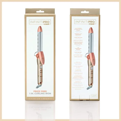 Miniatura 7 de CONAIR - Plancha rizadora de cerámica con titanio con función antiencrespamiento de 1 pulgada Infinitipro