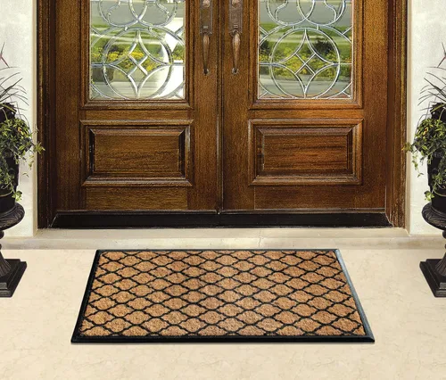 Miniatura 26 de A1HC Tapete para Puerta de Fibra de Coco Natural y Caucho, 30"x48" – Grueso, Duradero, Resistente, Anti-Desprendimiento, Resistente a