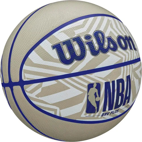 Miniatura 2 de Wilson NBA DRV Plus Dazzle Camo Balón de Baloncesto para Exteriores - Beige/Azul, Talla 7-29.5" Dazzle Camo Beige/Azul
