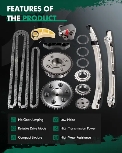 Miniatura 5 de SCITOO 1L5Z6268AA Kit de juego de cadena de distribución del motor reemplaza para Mazda 3 CX-7 6 2.3L