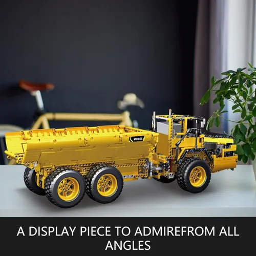 Miniatura 4 de Mould King Kit de bloques de construcción de camión volquete de ingeniería 17010, bloques de construcción MOC para construir, regalo