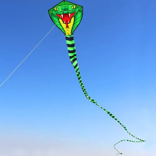 Miniatura 3 de HENGDA KITE Cometas de serpiente de gran potencia con línea voladora Cometa deportiva divertida al aire libre