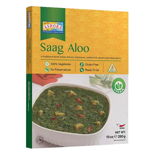 Miniatura 46 de Ashoka Comidas indias tradicionales 1932, curry de verduras mixtas veganas, platos principales listos para comer para microondas, Shahi Navratan
