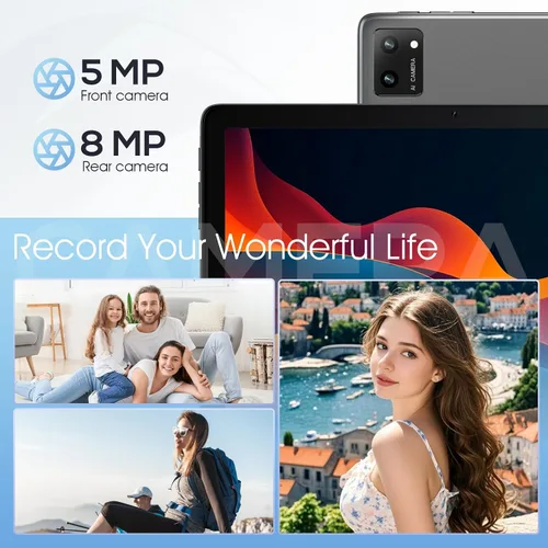 Miniatura 5 de Tablet Android 2025, tabletas Android 14 de 10.1 pulgadas con Octa-Core, 10GB+64GB, batería de 6000mAh, cámara de 5MP+8MP, pantalla IPS HD de 800 x