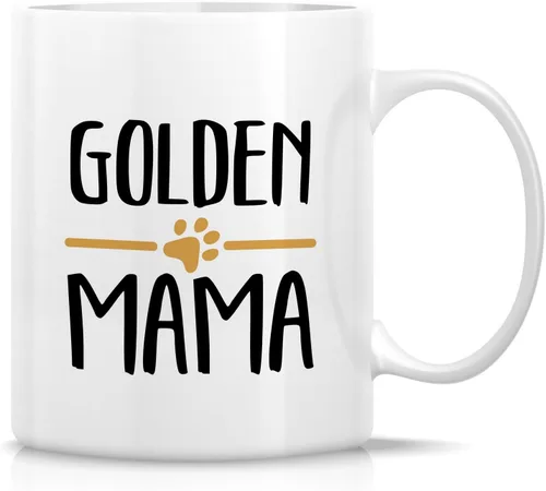 Miniatura 35 de Retreez - Taza divertida con texto en inglés "Funny Cute Golden Retriever Don't Stop Retrievin' Dog Lover", 325 ml, tazas de café de cerámica