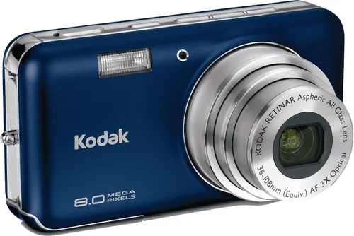 Kodak Easyshare V803 - Cámara digital de 8 MP con zoom óptico 3x (azul cósmico)