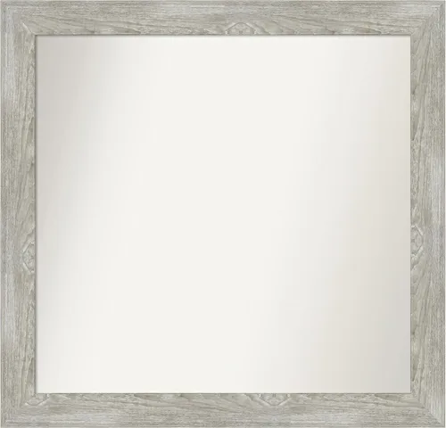 Miniatura 40 de Amanti Art Espejo de baño gris para sobre el fregadero, 31 x 48 pulgadas, espejo de tocador rectangular estrecho de color gris, marco de madera