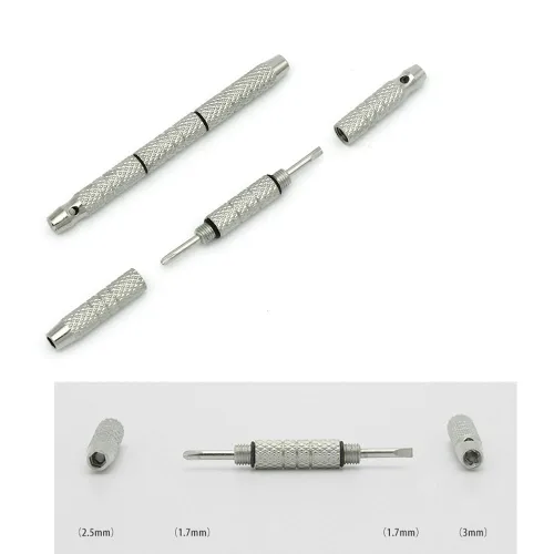 Miniatura 3 de Gafas sin montura Cabeza de diamante Arandela de tornillo Tapa de tuerca Kits de reparación de gafas Accesorios y destornillador