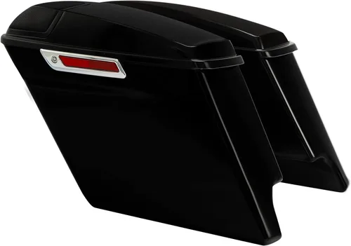 Miniatura 19 de XFMT Alforjas para motocicleta de 5 pulgadas, extendidas con cierres cromados para Harley Touring Road King, Street Glide Road Glide Electra Glide