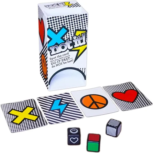 Not It! 1.0 – Juego de dados y cartas de ritmo rápido para niños y familias | Juego clásico a juego de símbolos | A partir de 6 años | 2 a 6