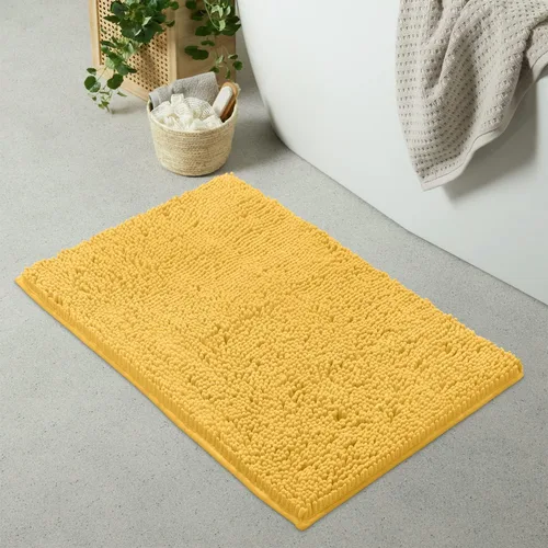 Miniatura 138 de LuxUrux Tapete de microfibra afelpada, de felpilla extrasuave, pelo largo de 1 pulgada, muy absorbente, para baño o ducha, lavar y secar a máquina