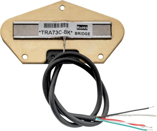 Miniatura 5 de Artec TRA73C Alnico 5 Hot Rail Tele Pickup Single Coil Size Humbucker Bridge Pickup 12K para Fender Telecaster guitarra eléctrica, riel cromado Cromo