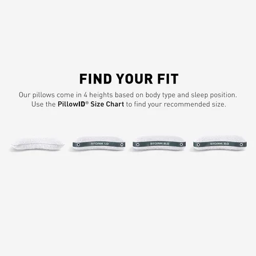 Miniatura 10 de Bedgear Storm Cuddle Curve - Almohada de rendimiento – Tamaño 3.0 – Almohada de cama refrescante para personas que duermen de lado – Firmeza media